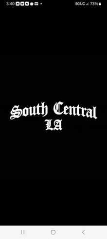 a screenshot of the south central la app on a phone