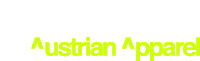 a logo for austrian apparel in neon yellow