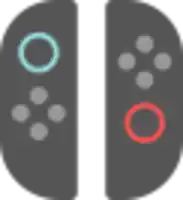 a pair of nintendo switch controllers with circles on them .