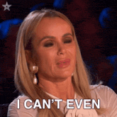 a woman says i can 't even in front of her face