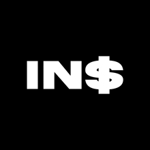 a black background with the word ins and a dollar sign on it