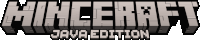 a logo for the minecraft java edition game