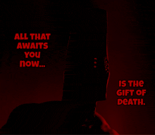 a poster that says " all that awaits you now "
