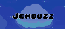 a pixel art of a cloud with the word jembuzz