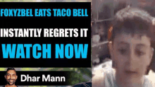 foxyzbel eats taco bell instantly regrets it watch now with dhar mann