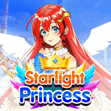 a poster for starlight princess with a red haired anime girl