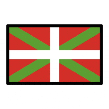 a red , green and white flag with a cross on it