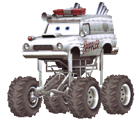 a cartoon monster truck called the crippler