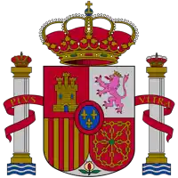 a coat of arms with a crown and the words plvs on the bottom