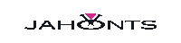 a logo for jahonts with a pink diamond