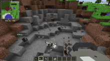 a screenshot of a minecraft game with a turkey in the top left corner