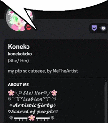 a screenshot of a person 's profile on a social media site .