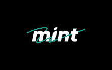 a mint logo on a black background with a green outline