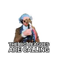 a phone screen with the big leagues are calling