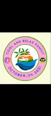 a logo for the cool and relax family october 21 2021