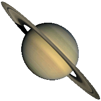 the planet saturn is shown with its rings visible