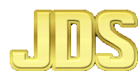 the word jds is written in gold letters