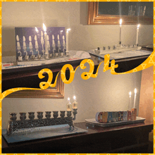 a picture of a menorah and a picture of a chanukkah menorah