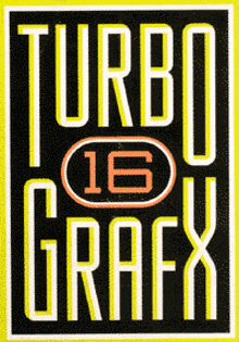 a black and yellow sign that says turbo 16 grafix