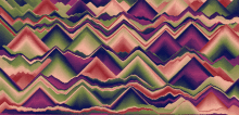 a colorful geometric pattern with purple pink and green