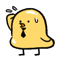 a cartoon drawing of a chicken with a tie on