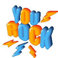 You Rock Youre The Best Sticker