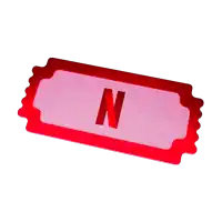 a red ticket with a red n on it