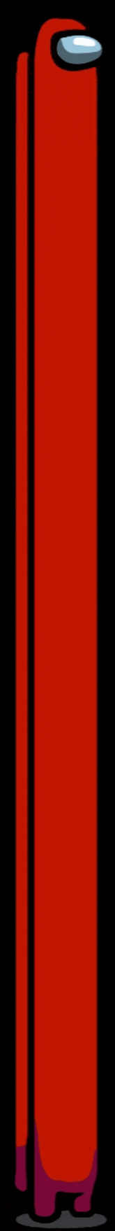 a red cylinder with a purple stripe on the side