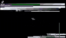 a tiktok video of a glitch screen with the word jazz written on it .