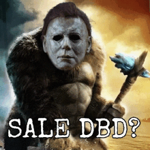 a picture of a monster with the words sale dbd