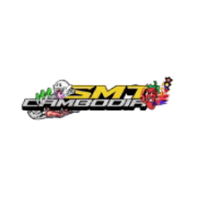 a logo for smt camgodir with a ghost and flowers