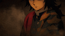 a cartoon character holding a sword with chinese writing on the blade