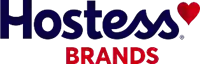 a logo for hostess brands with a heart