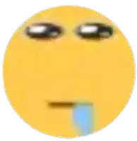 a close up of a yellow smiley face with tears coming out of it 's eyes .