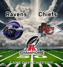 the ravens and the chiefs are the champions