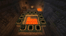 a minecraft screenshot of a room with a brick wall