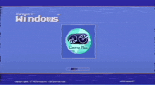 a computer screen shows a loading screen for windows xp