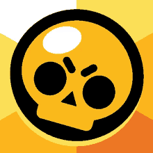 a yellow and black skull with a triangle on its nose