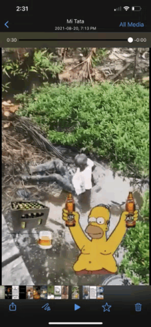 homer simpson is holding a jack daniels bottle