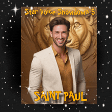 a poster for star voice showdown 5 with saint paul