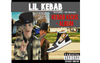 a poster for lil kebab featuring mr. mistakes kebab kicks album