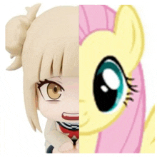 a close up of a doll and a close up of a pony