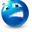 a blue ball with a smiley face on it