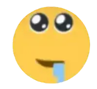 a yellow smiley face with a tear coming out of its eye