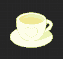 a cup of coffee with a heart on it