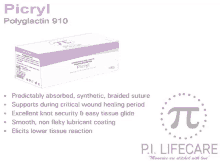 a box of picryl polygactin 910 surgical suture