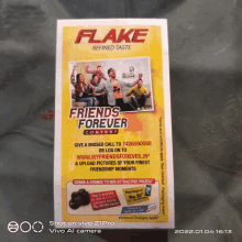 a flyer for a flake contest is shown on a vivo z1pro camera