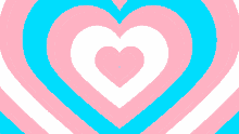 pink and blue hearts on a white background with a white heart in the middle