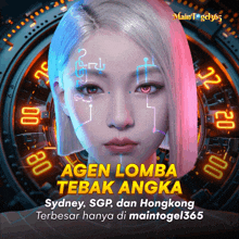 an advertisement for agen lomba tebak angka sydney sgp dan hongkong