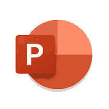 the powerpoint logo is in a circle with a square in the middle .